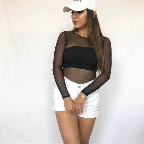 American Apparel Tops - • American Apparel Sheer Top •